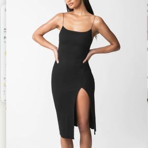JOAH BROWN strappy slit dress.